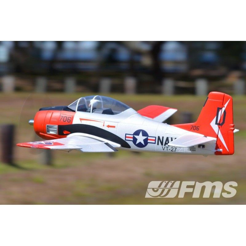 1/8 Plane 1400MM T-28 (V4) Red PNP kit
