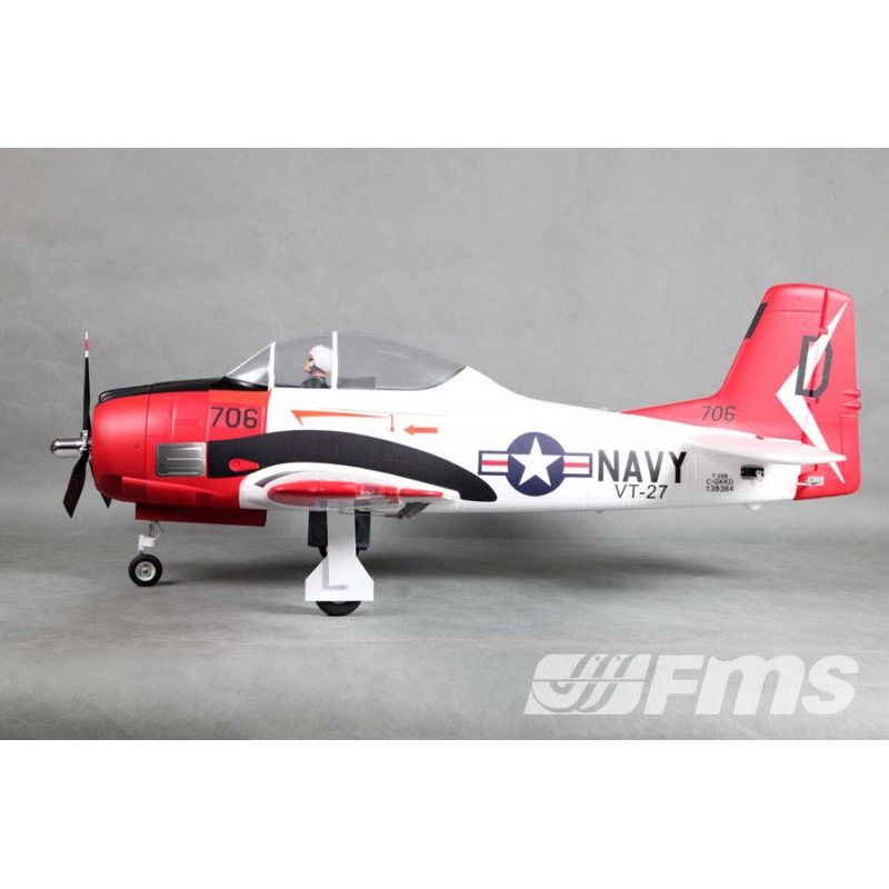 1/8 Plane 1400MM T-28 (V4) Red PNP kit
