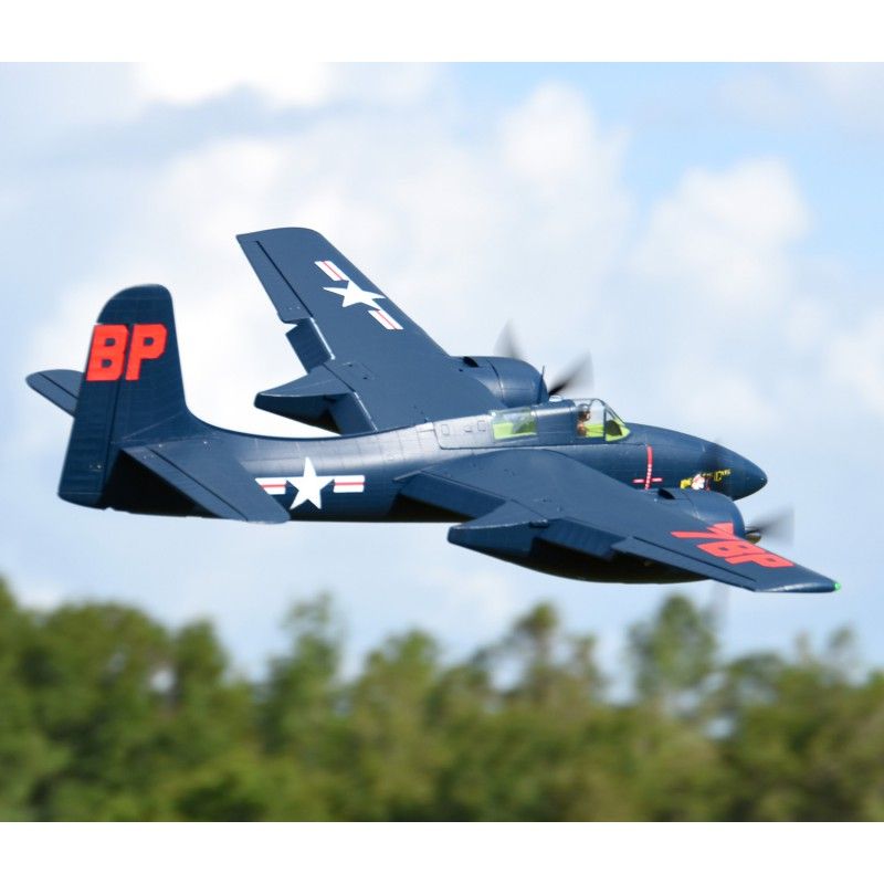 1/9 Plane 1700mm F7F Tigercat Blue PNP kit w/ reflex system