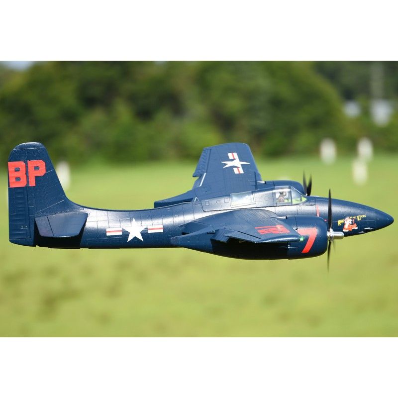 1/9 Plane 1700mm F7F Tigercat Blue PNP kit w/ reflex system