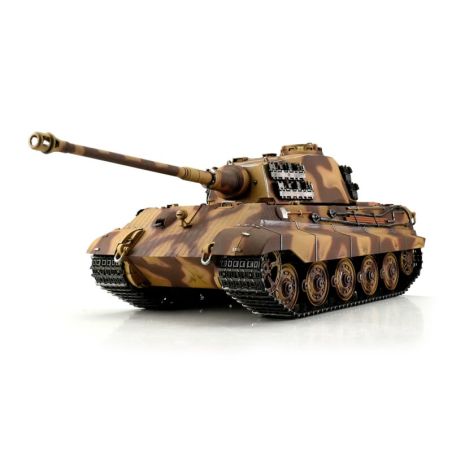 1/16 RC King Tiger camouflage 1944 Front de l’Est IR fumée | Ventedemodelisme.fr
