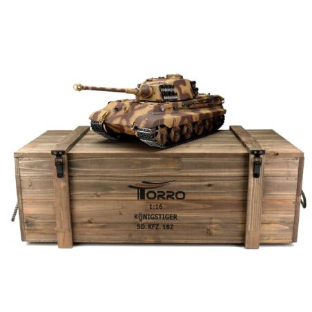 1/16 RC King Tiger camouflage 1944 Front de l’Est IR fumée