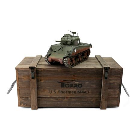 116 RC M4A3 Sherman 75mm Vert IR Fumée