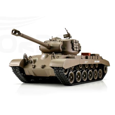 1/16 RC M26 Pershing vert BB+IR (chaînes métalliques)