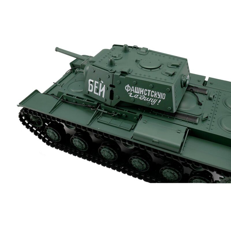 1/16 RC KV-1 vert BB+IR (chaînes métalliques) | Ventedemodelisme.fr