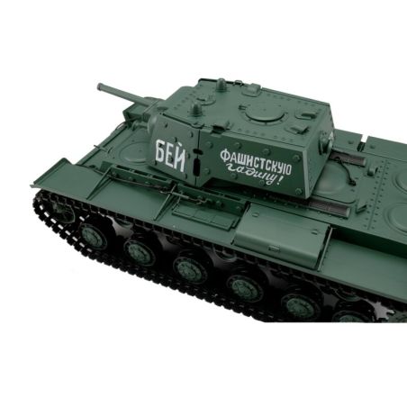1/16 RC KV-1 vert BB+IR (chaînes métalliques) | Ventedemodelisme.fr