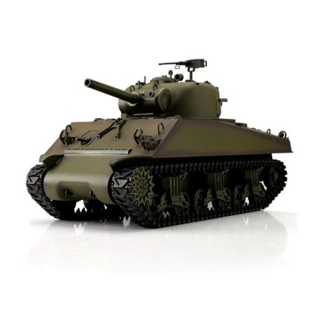 1/16 RC M4A3 Sherman Green BB+IR (Chaînes métalliques) | Ventedemodelisme.fr