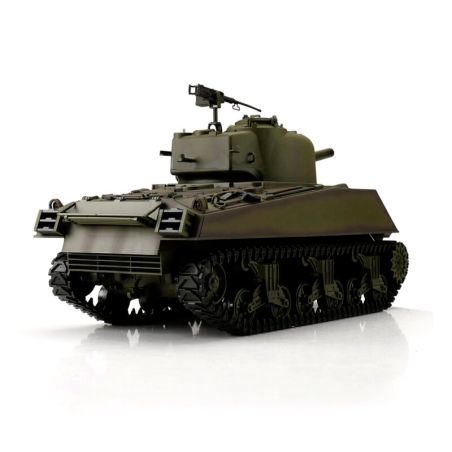1/16 RC M4A3 Sherman Green BB+IR (Chaînes métalliques) | Ventedemodelisme.fr