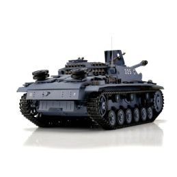 1/16 RC Sturmgeschütz III Ausf. G grau BB+IR (chenilles métalliques) 2