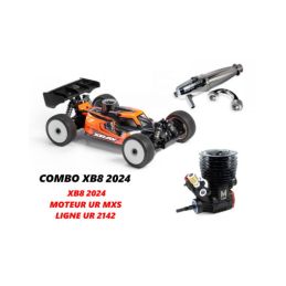 Kit Xray XB8'24 + Moteur UR MXS + Ligne Efra 2142 - XRAY - 350019-C2