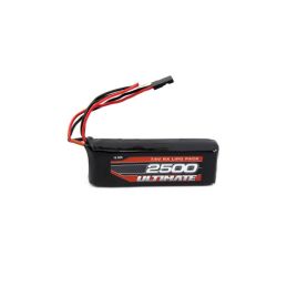 Accu UR Lipo 2S RX Plat 2500mah JR - UR4451Dimensions : 86x29.5x16.5mm Poids : 90g Connecteur : Futaba Energie : 18.5 Wh