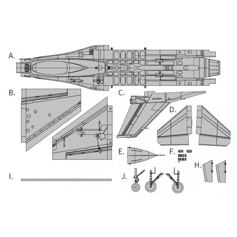 Avion rc 1/18 Jet 64mm EDF F-16 Fighting Falcon PNP - Blue Thunder