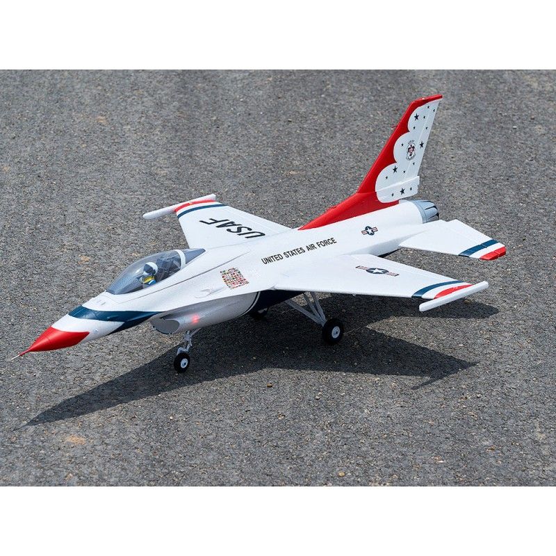 Avion rc 1/18 Jet 64mm EDF F-16 Fighting Falcon PNP - Blue Thunder