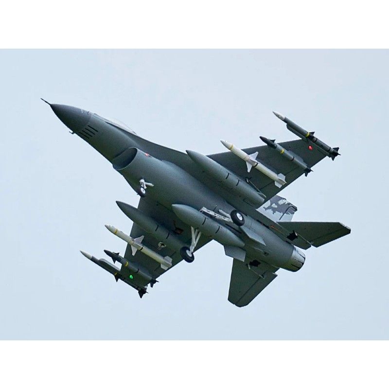 Avion rc 1/18 Jet 64mm EDF F-16 Fighting Falcon PNP - Grey
