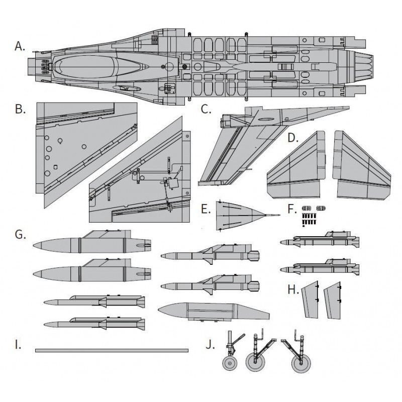 Avion rc 1/18 Jet 64mm EDF F-16 Fighting Falcon PNP - Grey