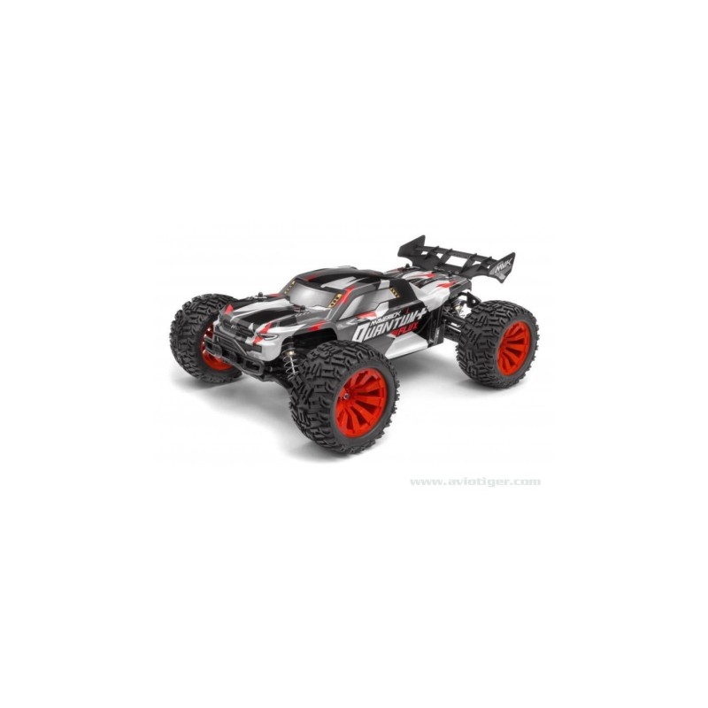 QUANTUM+ XT FLUX 4X4 1/10 ARGENT ROUGE | Ventedemodelisme.fr