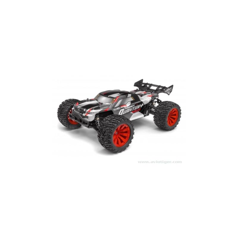 QUANTUM+ XT FLUX 4X4 1/10 ARGENT ROUGE | Ventedemodelisme.fr