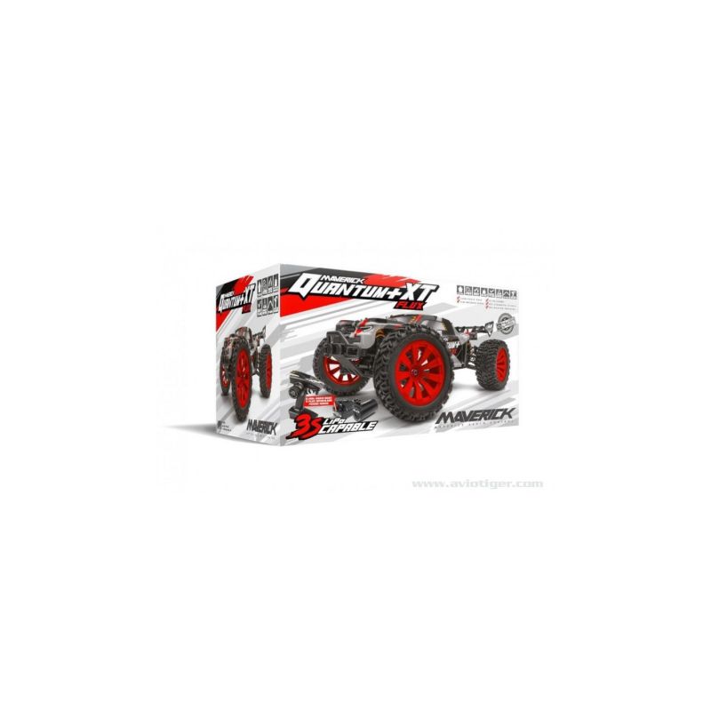 QUANTUM+ XT FLUX 4X4 1/10 ARGENT ROUGE | Ventedemodelisme.fr