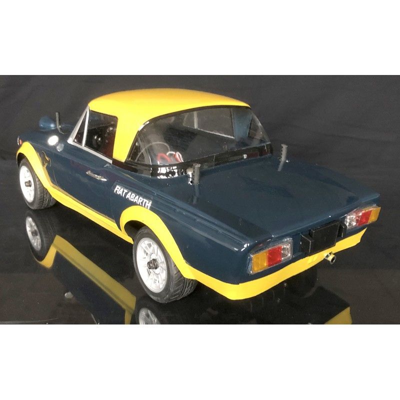 DISC.. FIAT 124 Abarth Rally Blue-Yellow RTR