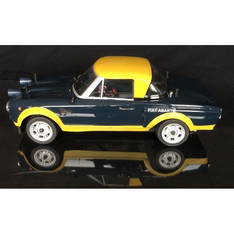 DISC.. FIAT 124 Abarth Rally Blue-Yellow RTR