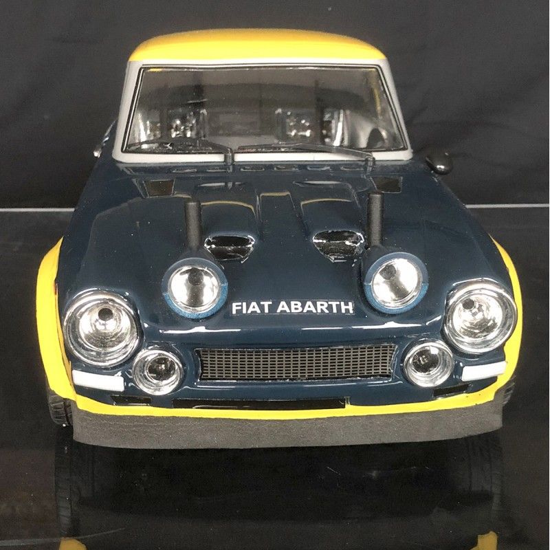 DISC.. FIAT 124 Abarth Rally Blue-Yellow RTR