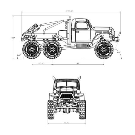 DISC.. 1/18 Atlas scaler RTR car kit - Blue