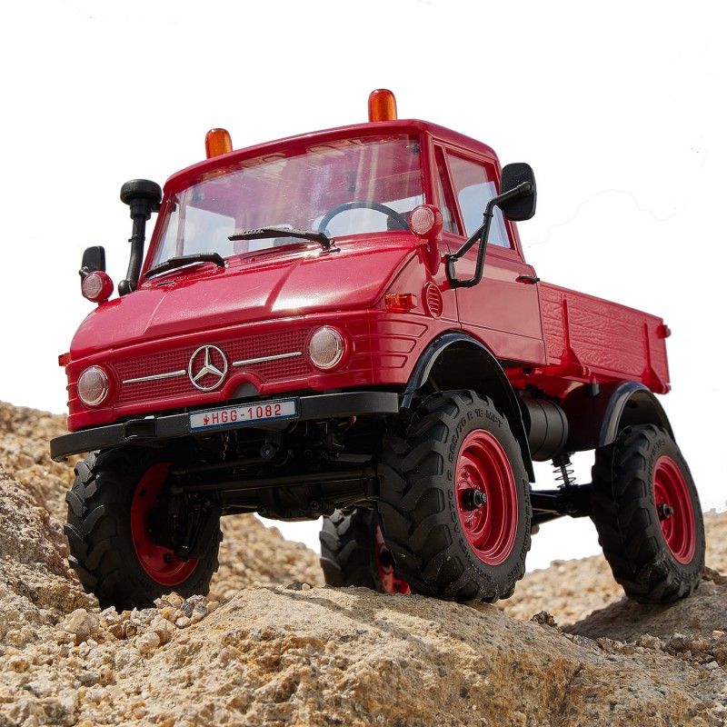 1/24 Unimog FCX24 crawler RTR car kit - Red | Ventedemodelisme.fr