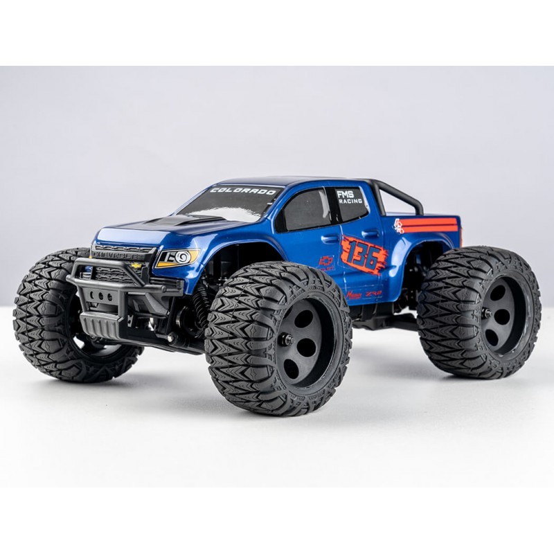 1/24 Chevrolet Colorado FMT24 Monster truck RTR car kit - Blue | Ventedemodelisme.fr