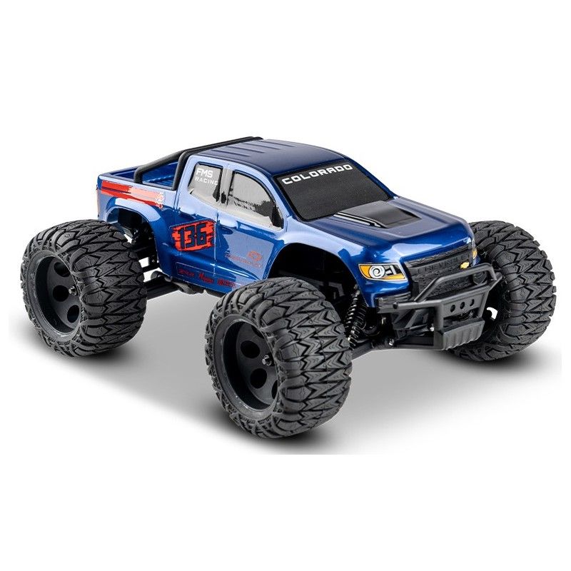 1/24 Chevrolet Colorado FMT24 Monster truck RTR car kit - Blue | Ventedemodelisme.fr