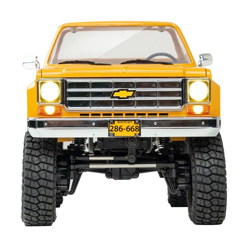 1/18 Chevrolet K10 FCX18 scaler RTR car kit - Yellow | Ventedemodelisme.fr