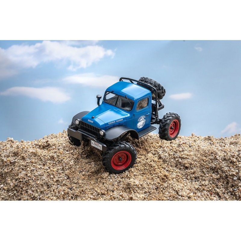 1/24 Power wagon V2 FCX24 crawler RTR car kit - Blue | Ventedemodelisme.fr