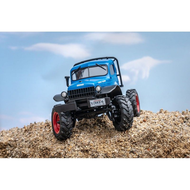 1/24 Power wagon V2 FCX24 crawler RTR car kit - Blue | Ventedemodelisme.fr