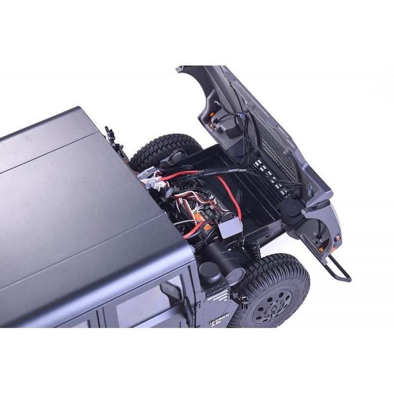 1/12 Hummer H1 scaler RTR car kit - Black | Ventedemodelisme.fr