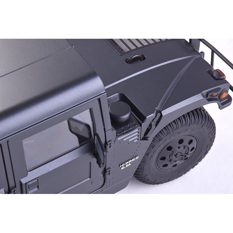 1/12 Hummer H1 scaler RTR car kit - Black | Ventedemodelisme.fr