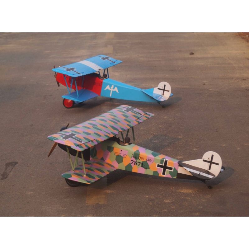 VQ Model Fokker D.VII .120 size EP-GP - Noir et Blanc