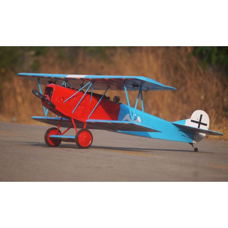 VQ Model Fokker D.VII .120 size EP-GP - Rouge et Bleu