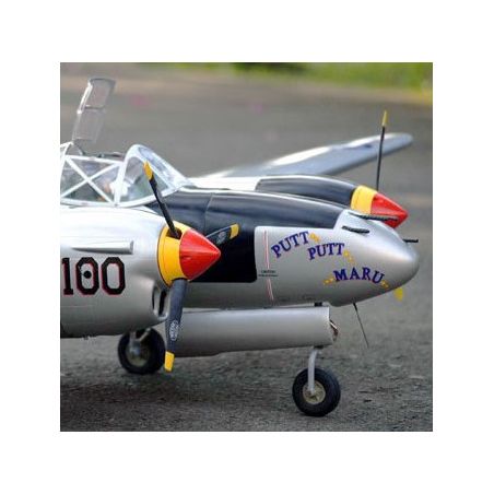 Avion VQ P-38 Lightning (Silver) 82.6" Wingspan ARF