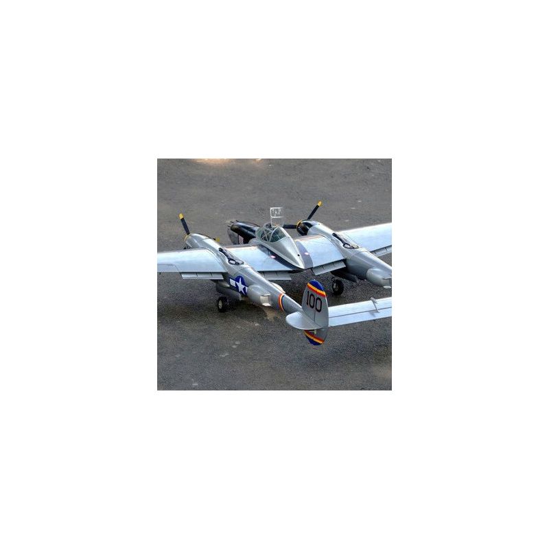 Avion VQ P-38 Lightning (Silver) 82.6" Wingspan ARF