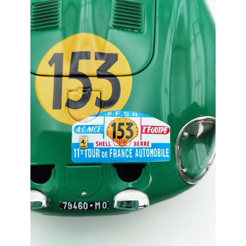 Voiture de collection CMC Ferrari 250 GTO,Tour de France 1962,Piper/Margulies, 153 Édition limitée 2200 pièces.