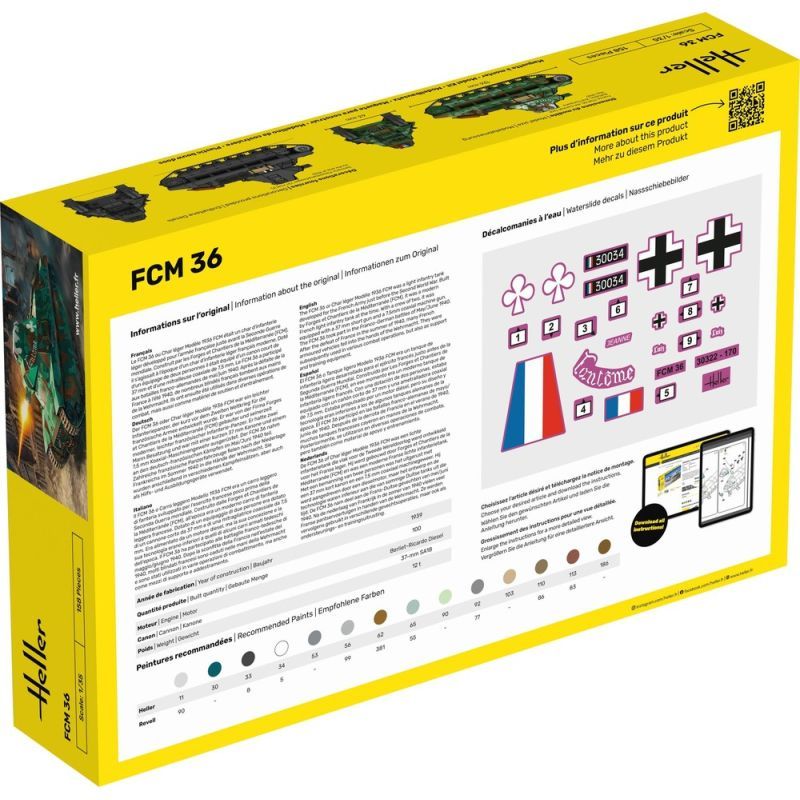 HELLER 30322 MAQUETTE MILITAIRE FCM 36 1/35