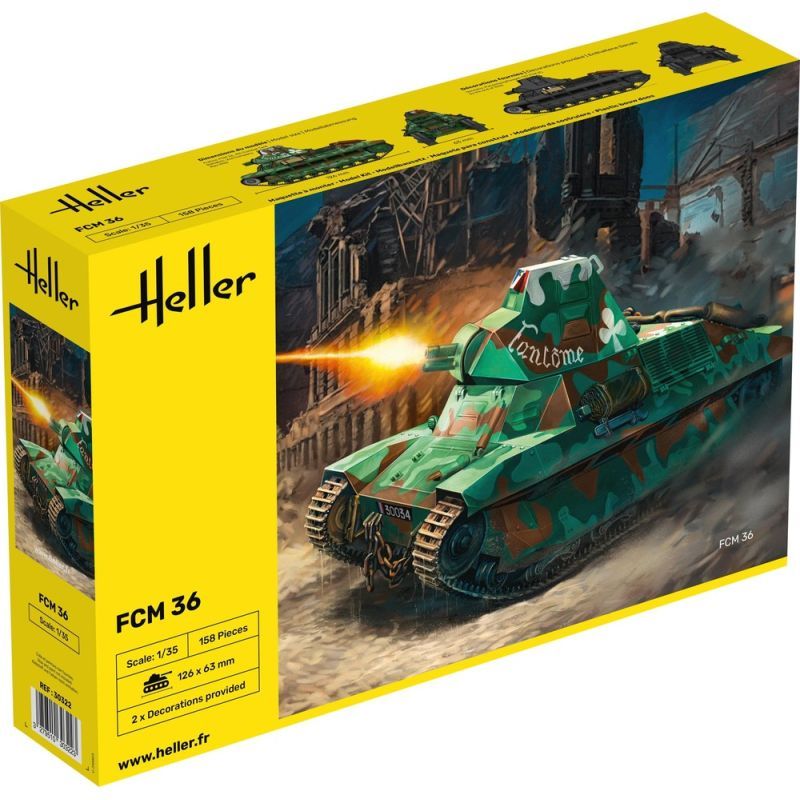HELLER 30322 MAQUETTE MILITAIRE FCM 36 1/35