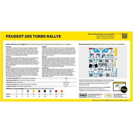 STARTER KIT Peugeot 205 Turbo Rally