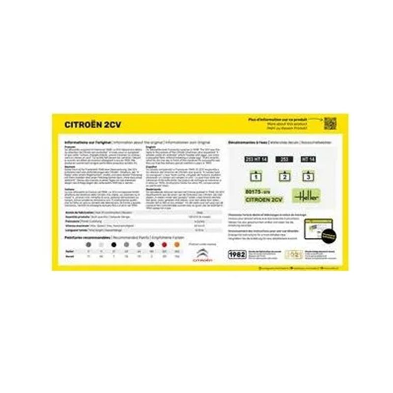 HELLER 80175 1/43 - CITROEN 2 CV CLASSIC