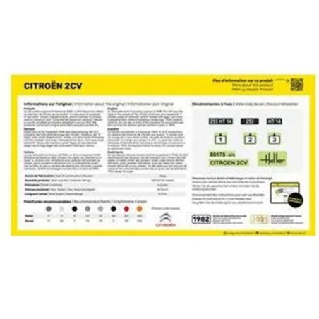 HELLER 80175 1/43 - CITROEN 2 CV CLASSIC