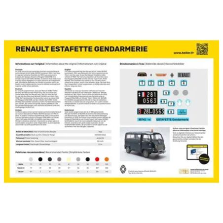 RENAULT Estafette Gendarmerie New Mould