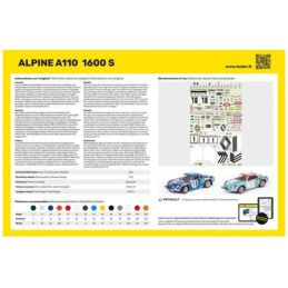 ALPINE A110 1600 S + ACCESSOIRES 1/24 Heller 2