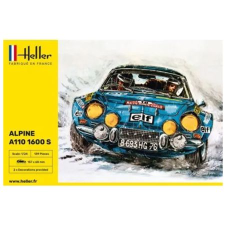ALPINE A110 1600 S + ACCESSOIRES 1/24 Heller