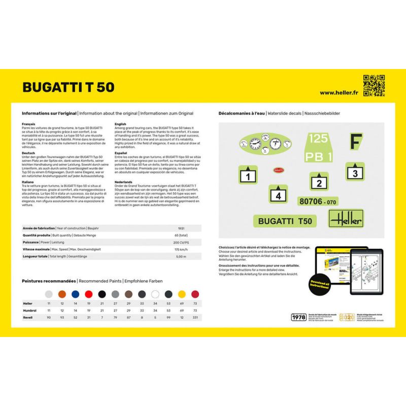 STARTER KIT Bugatti T 50