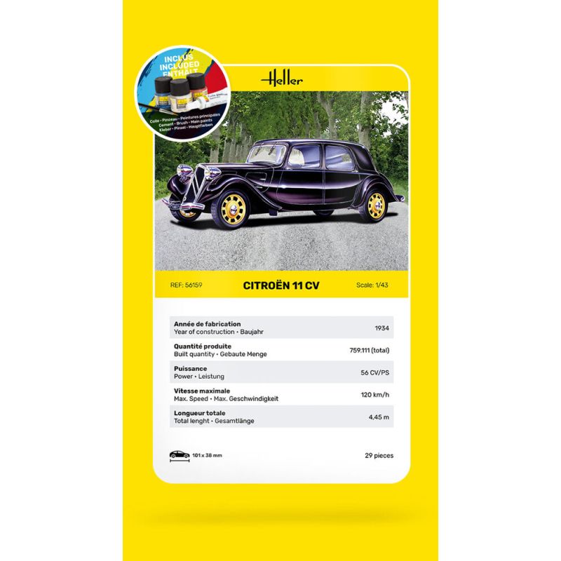 STARTER KIT Citroen 11 CV