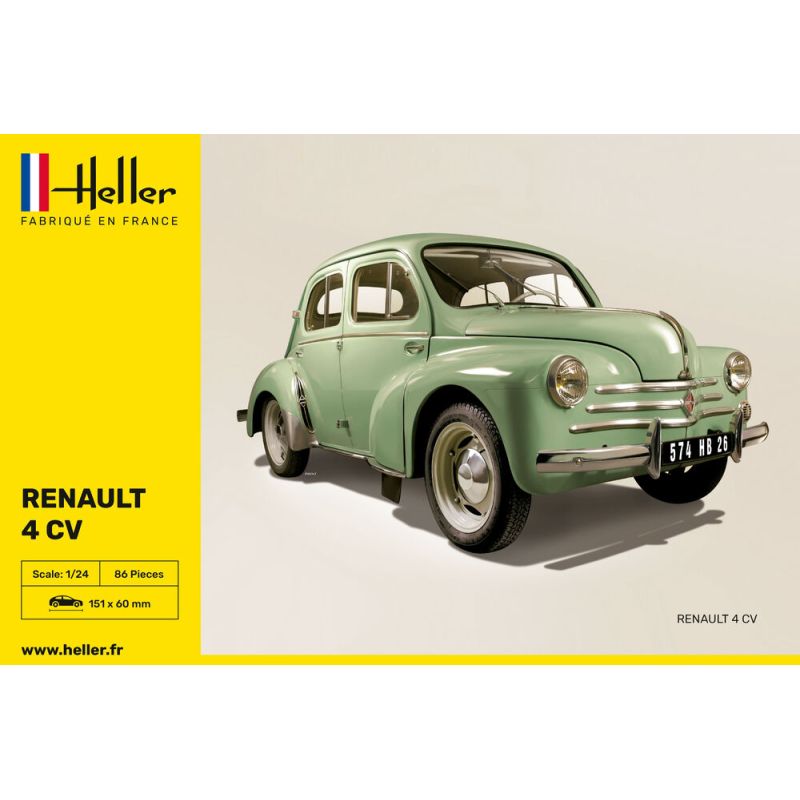 Maquette Heller: Renault 4 CV in 1:24